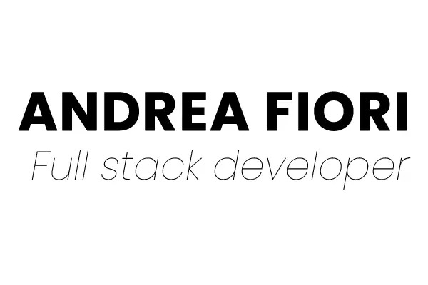 Thumb image for the post: AndreaFiori.NET tech blog